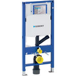 Bastidor Geberit Duofix para inodoro suspendido, 112 cm, con cisterna empotrada Sigma 12 cm, para extracción de olores con aire